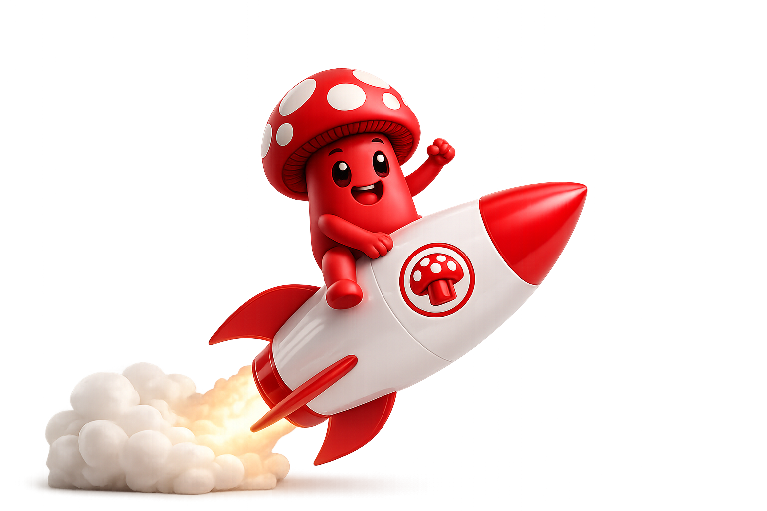 Mikey on a rocket